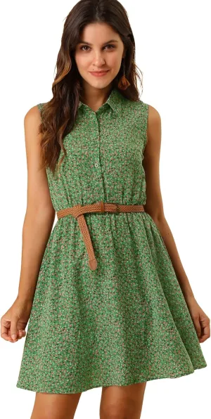 Allegra K womens Belt Dress