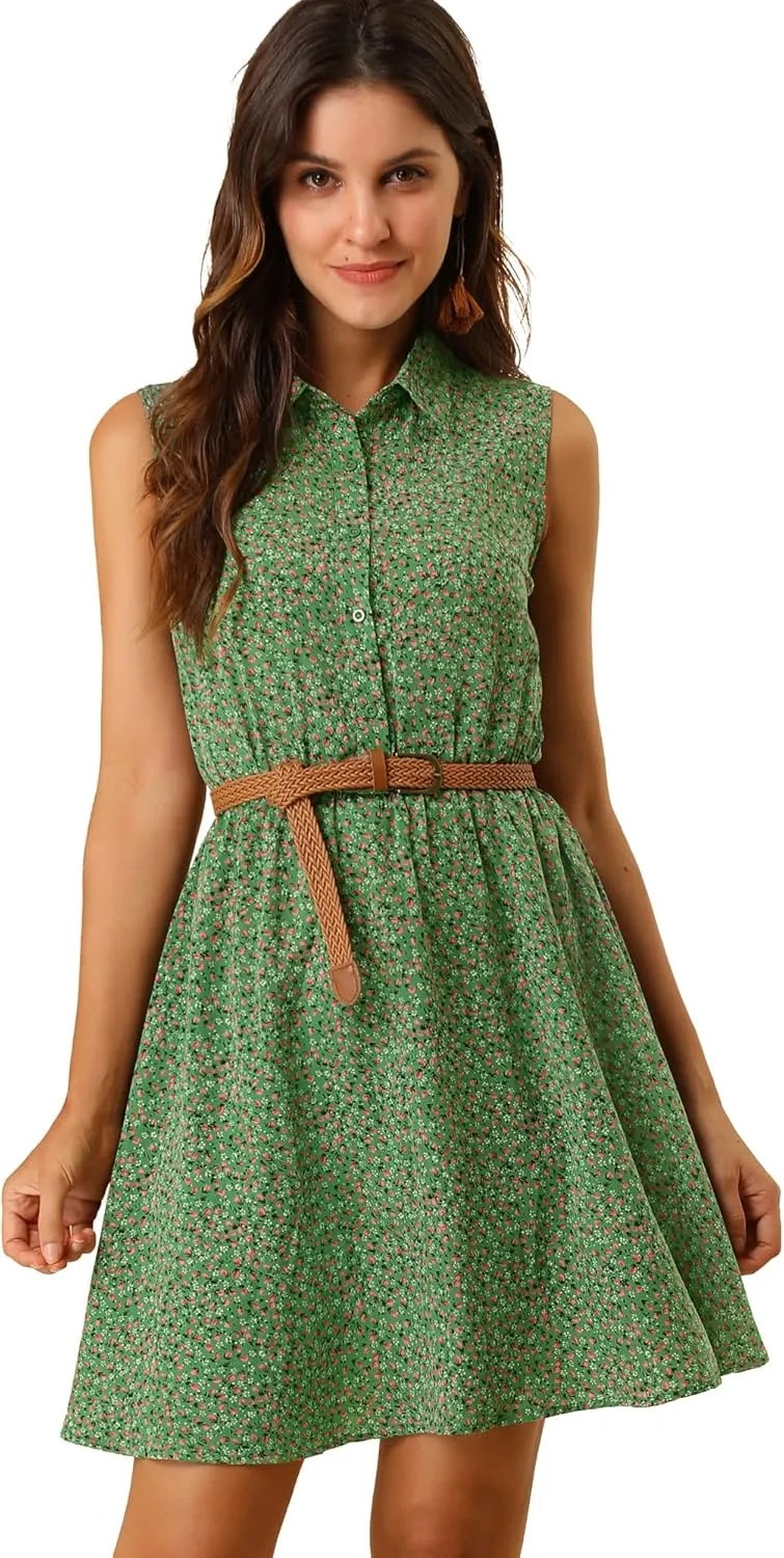 Allegra K womens Belt Dress