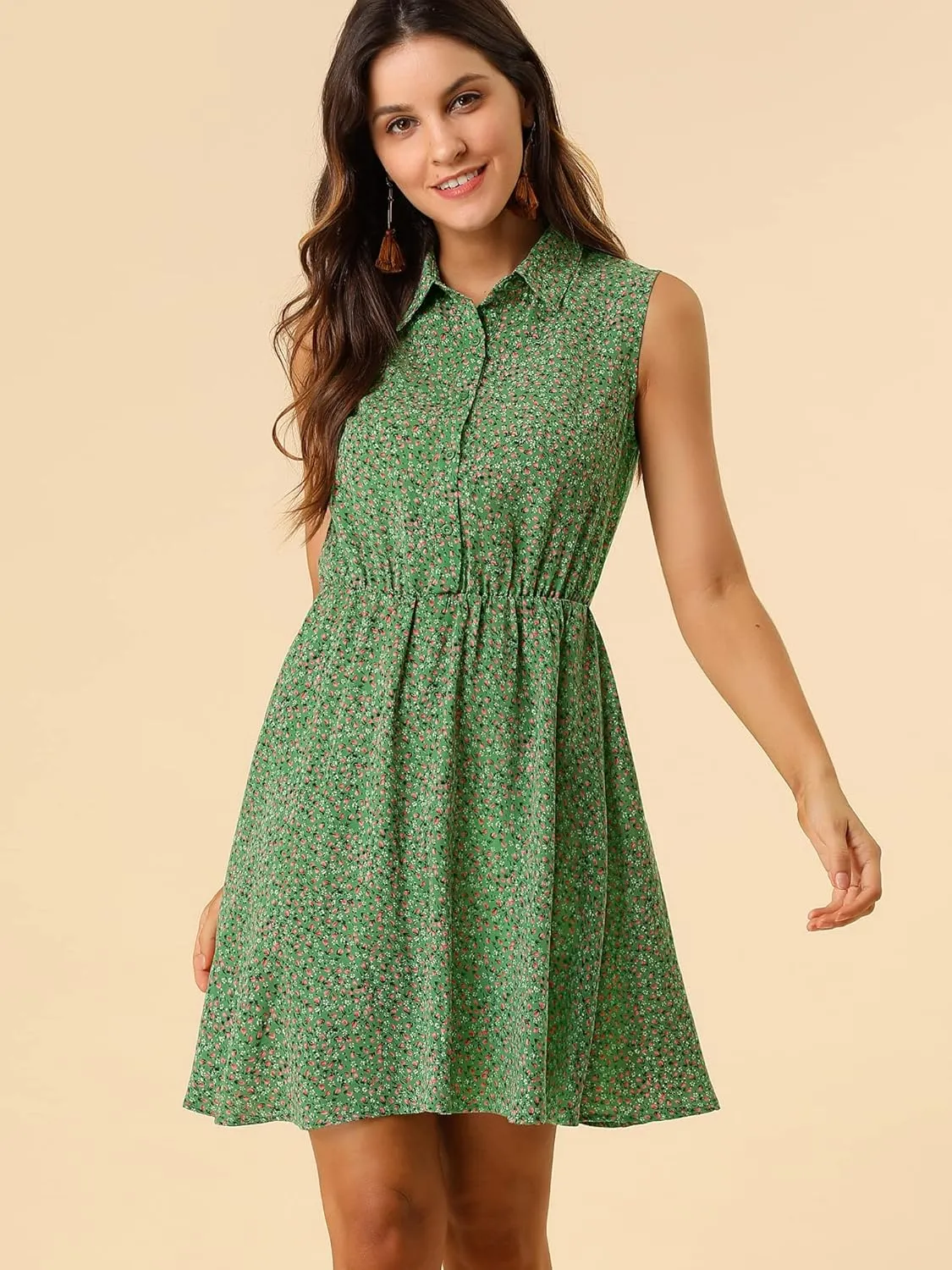 Allegra K womens Belt Dress