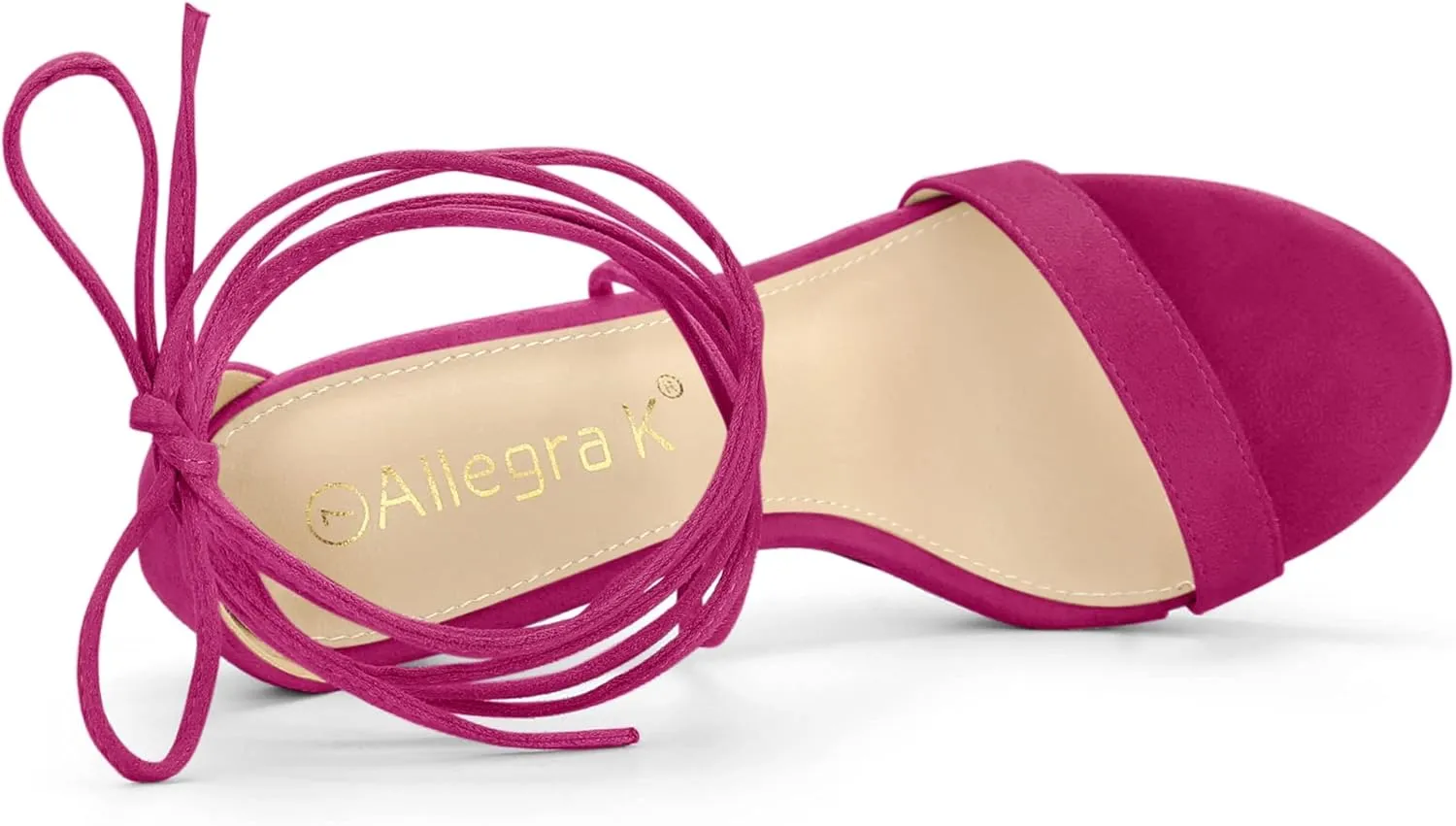 Allegra K Women's Platform Stiletto Heels Lace Up Sandals