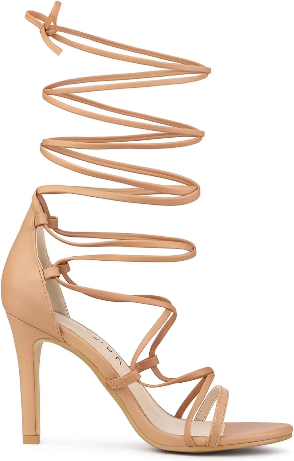 Allegra K Women's Strappy Straps Lace Up Stiletto Heel Sandals