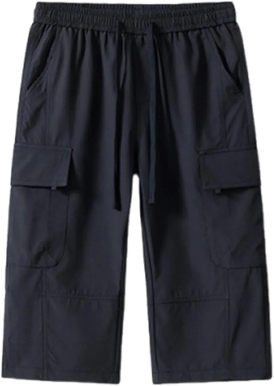 Big and Tall Sweatpants for Men Jogger Baggy Hiking Hiking Joggers Elastic Waist Skinny Travel Summer Cloth Leather