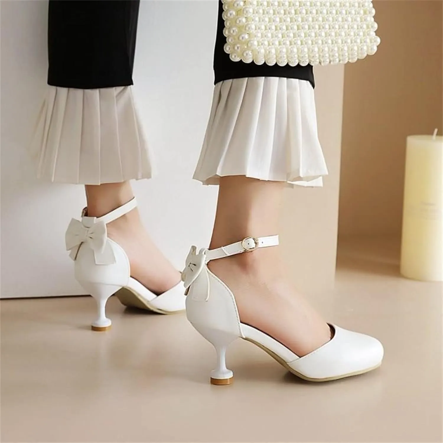 Big Kids Girls Dress Shoes Pumps High Heels High School Prom Shoes Sandals Bownet Shoes Kids Shoes Size 4