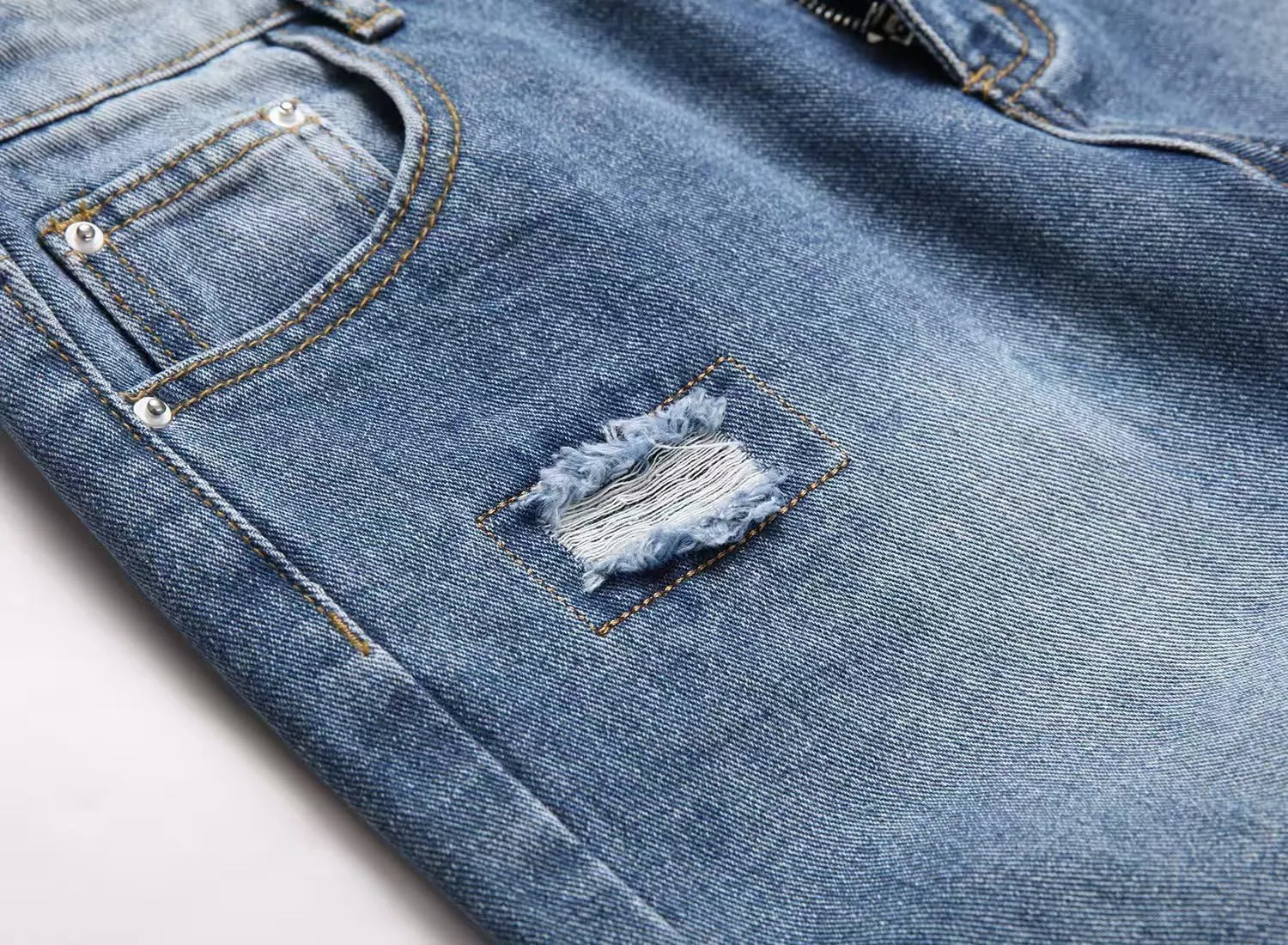 Boy's Ripped Biker Skinny Fit Jeans Comfy Stretch Stylish Moto Denim Jeans Pants