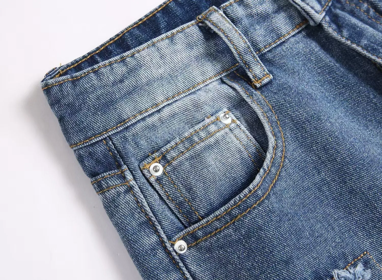 Boy's Ripped Biker Skinny Fit Jeans Comfy Stretch Stylish Moto Denim Jeans Pants
