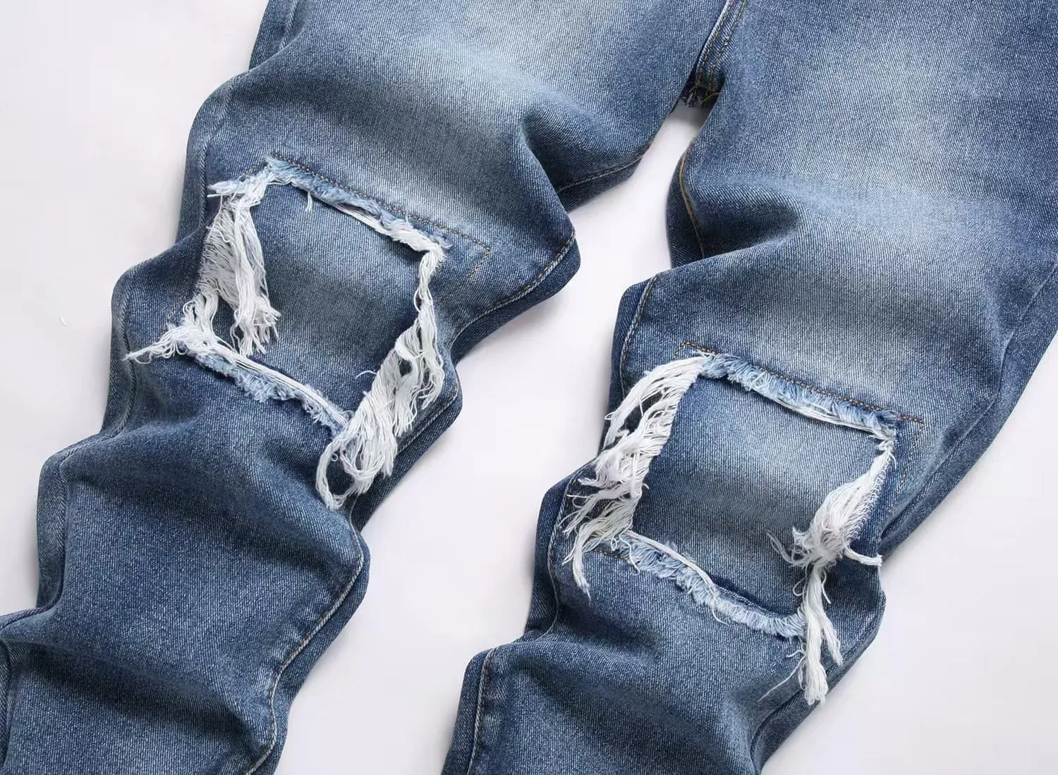 Boy's Ripped Biker Skinny Fit Jeans Comfy Stretch Stylish Moto Denim Jeans Pants