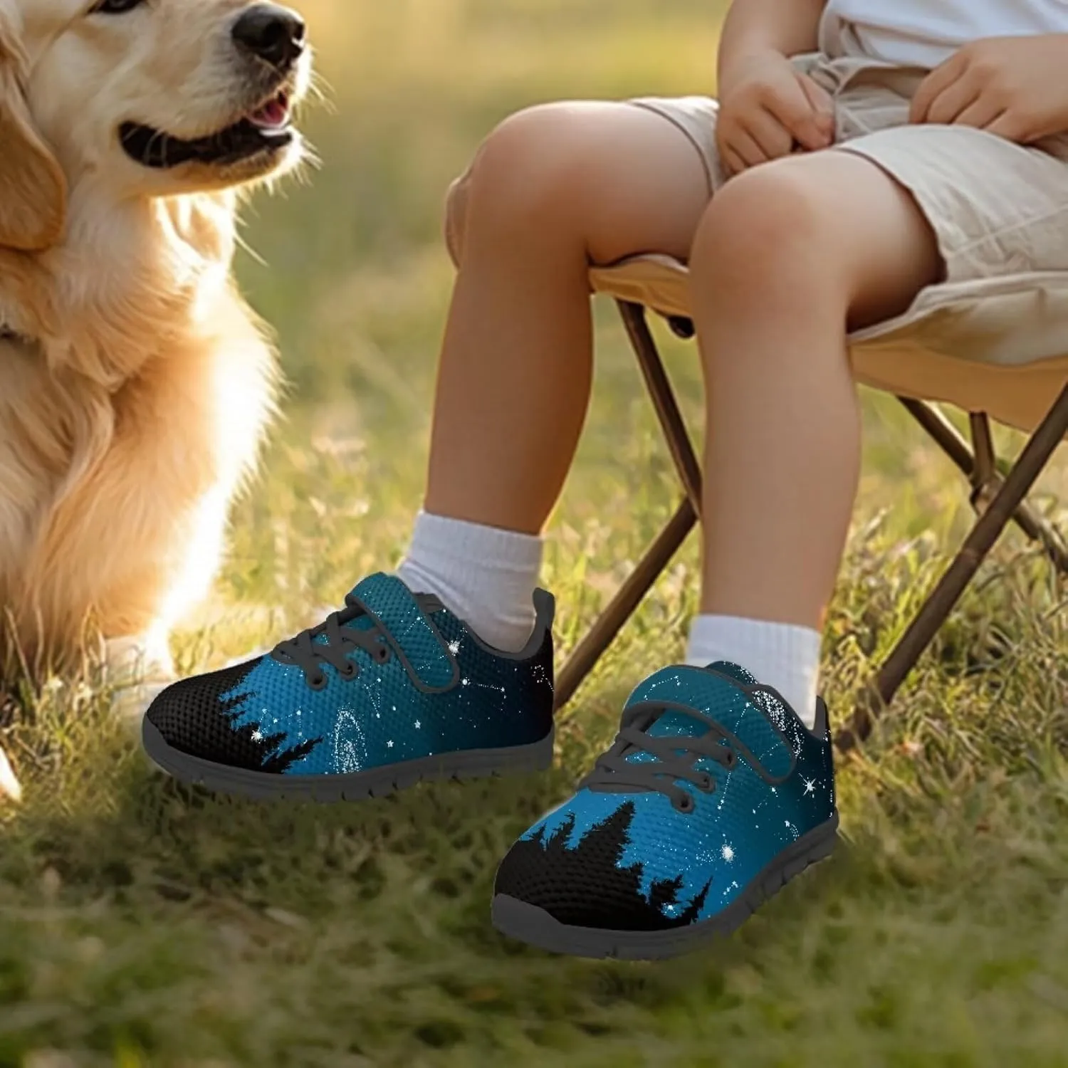 Boys Tennis Shoes Beathable Mesh Gym Athletic Shoes for Daily Wear