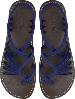 Capana Woven Women's Flat Sandals - Strappy Braided Sandals, Beach Sandals for Women Dressy Summer, Rope Bohemian Sandals, Spring Casual Womens Shoes, Comfy Boho Flats for Teen Girls – Banyan