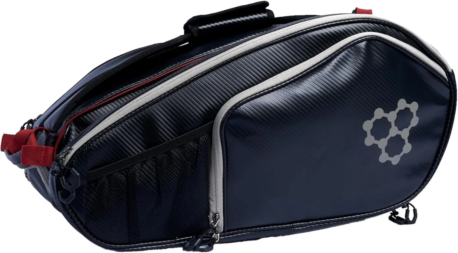 CRBN Pickleball Pro Team Tour Paddle Bag With Built-In Zip-Off Sling - Padded Side Pockets for 6 Paddles, Shoes & More