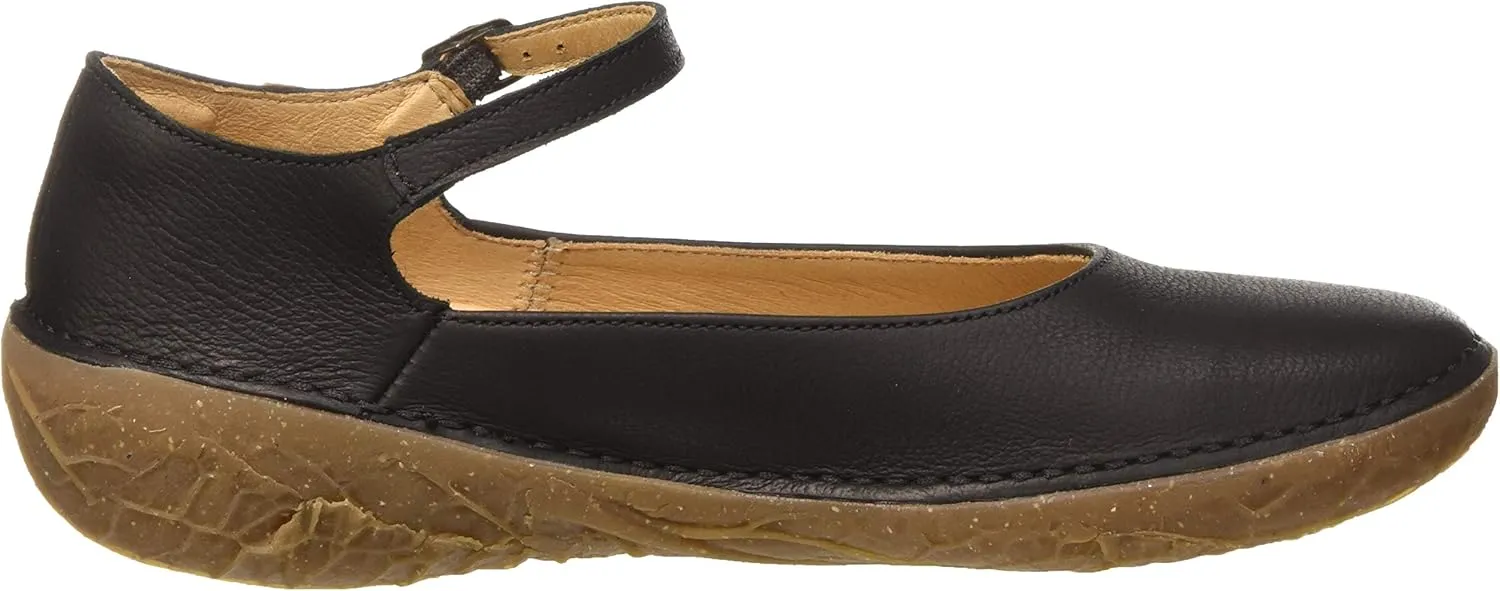 El Naturalista Women's Ankle Strap Ballet Flats