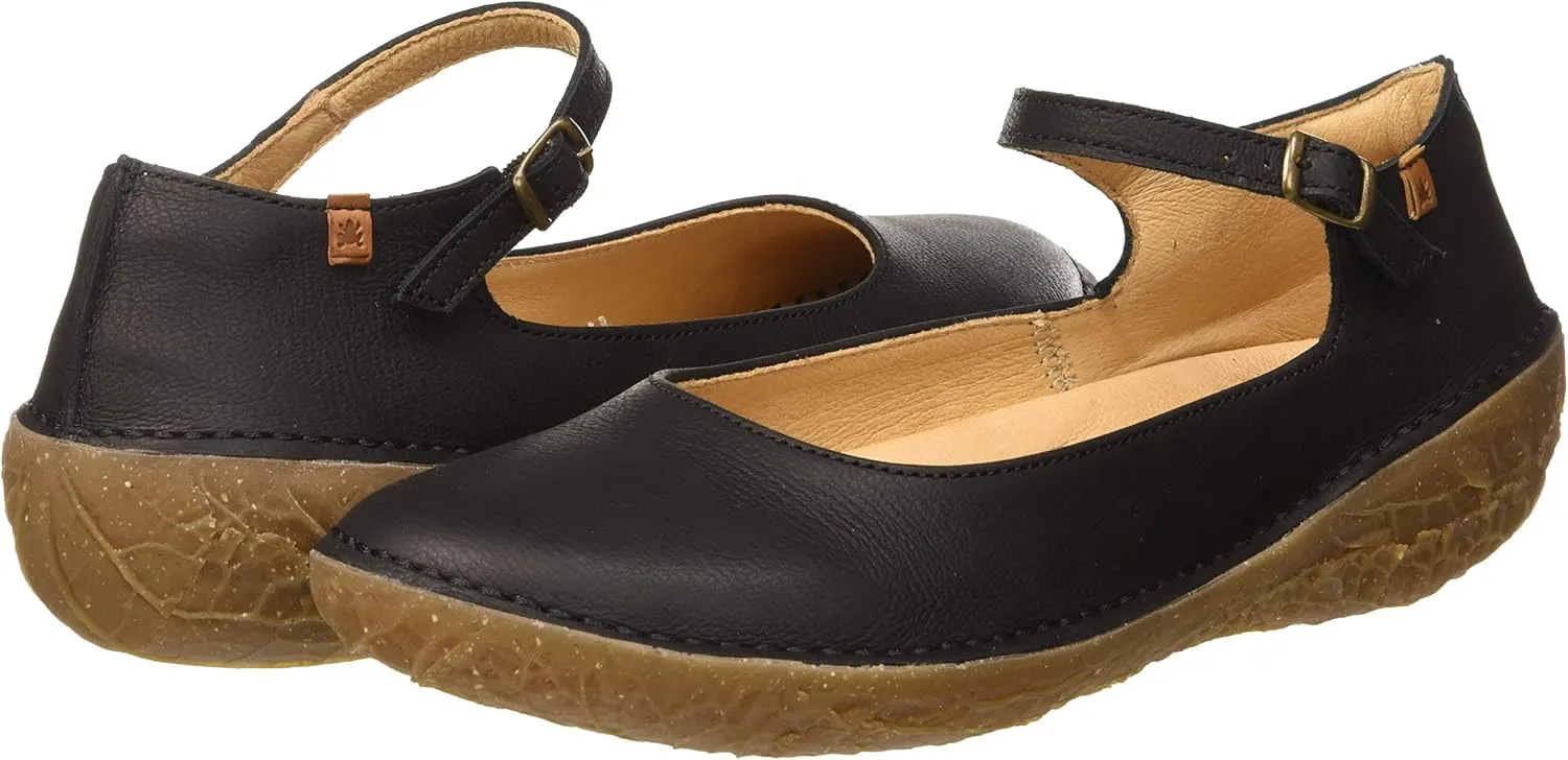 El Naturalista Women's Ankle Strap Ballet Flats