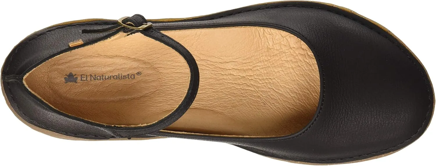 El Naturalista Women's Ankle Strap Ballet Flats