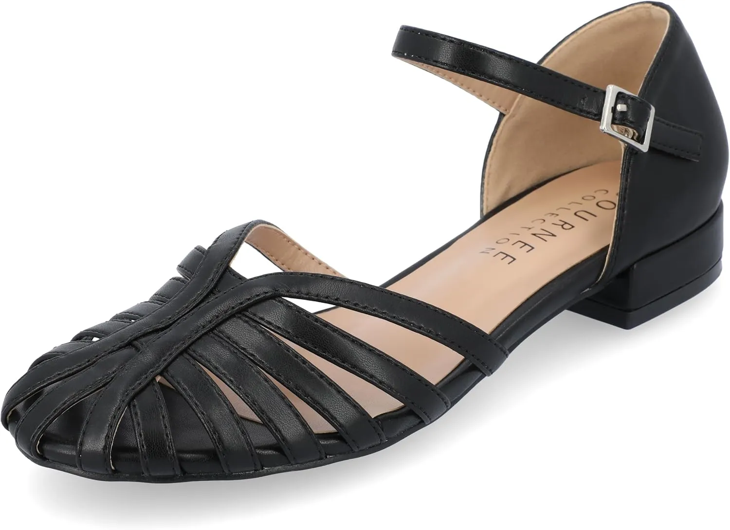 Faux Leather Fisherman Sandals by Journee Collection