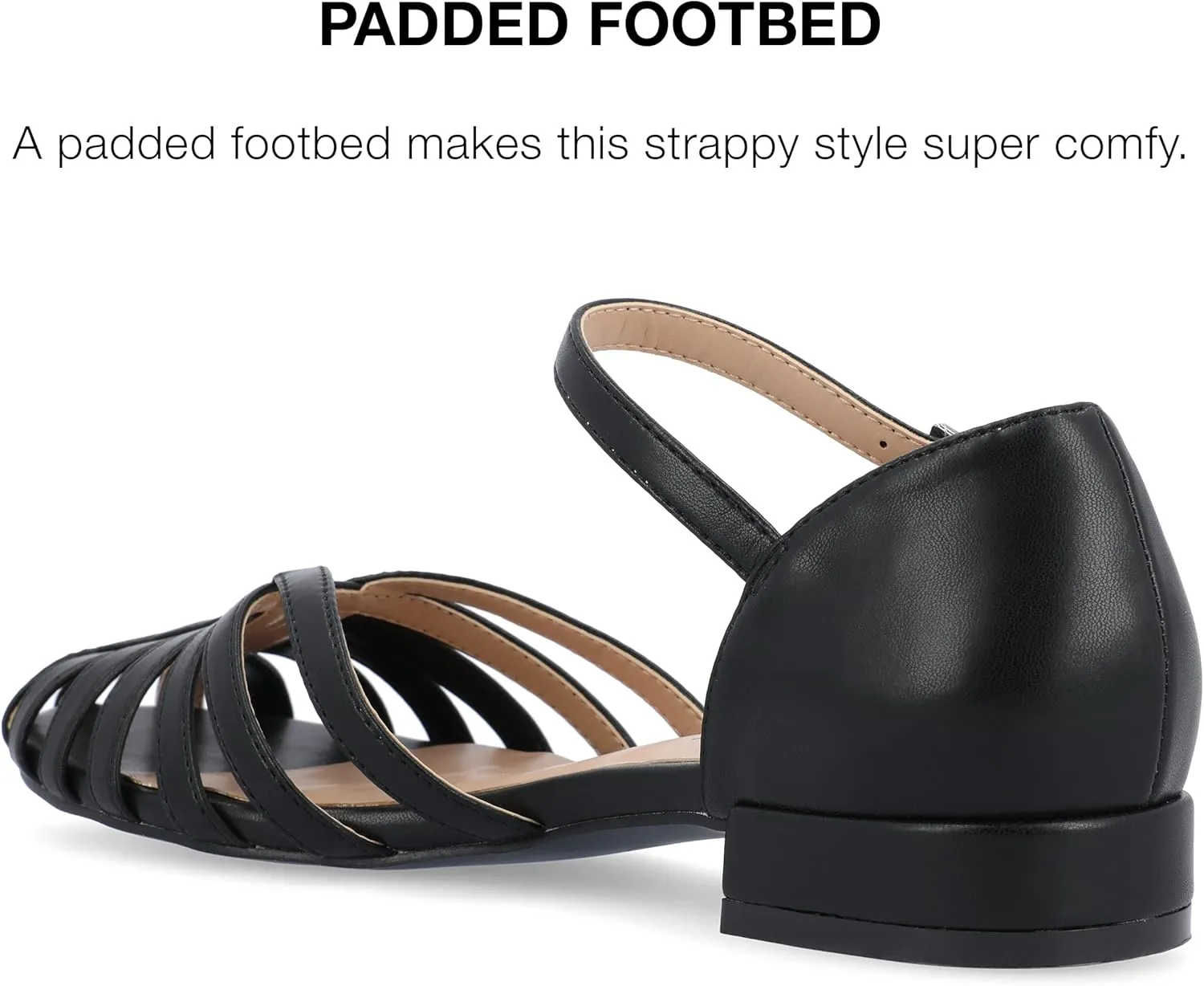 Faux Leather Fisherman Sandals by Journee Collection