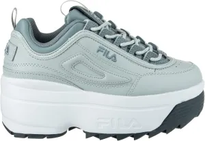 Fila Women's Disruptor Ii Wedge Sneaker, 063 Glacier Gray/Monument/White, 8
