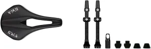 Fizik Argo R5 150mm Saddle & Muc-Off Tubeless Valves/44mm/Black V2 Bundle