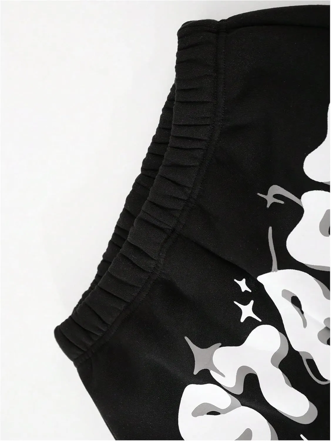 GORGLITTER Boy's Star Graphic Stacked Sweatpants Y2K Elastic Waist Straight Leg Track Pants