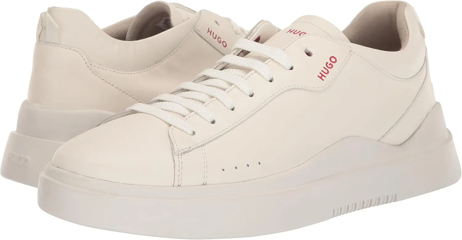 HUGO Men's Cupsole Leather Lace Up Sneaker