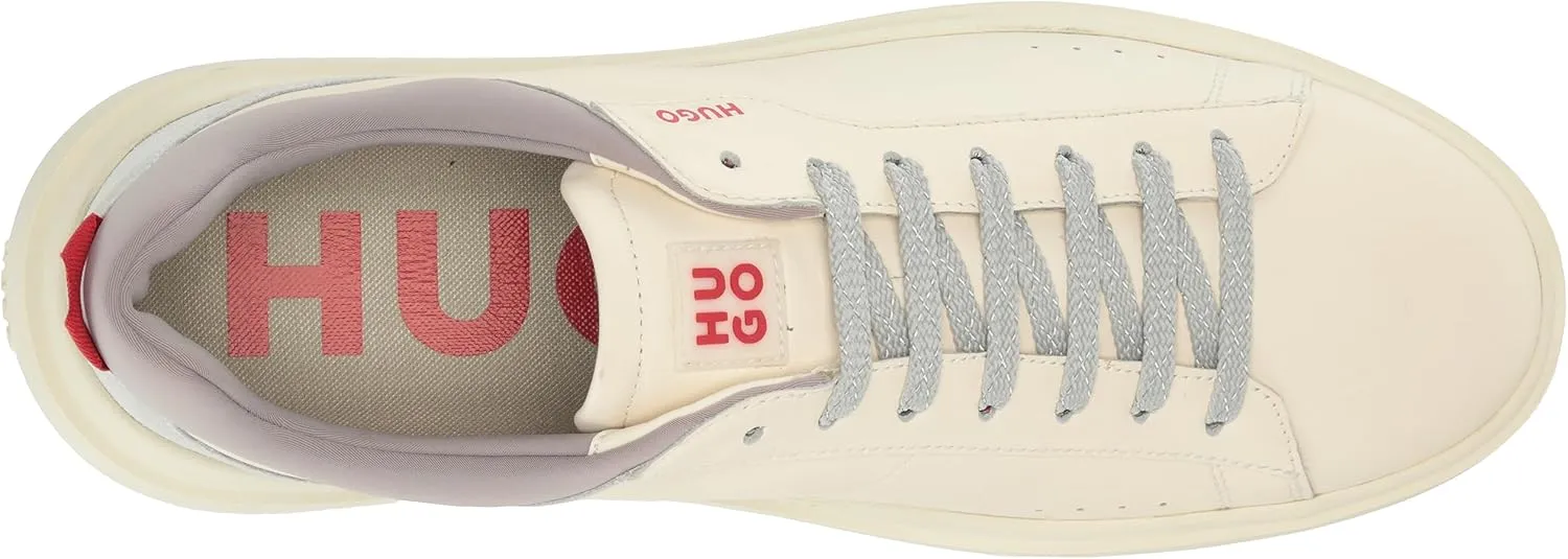 HUGO Men's Cupsole Leather Lace Up Sneaker