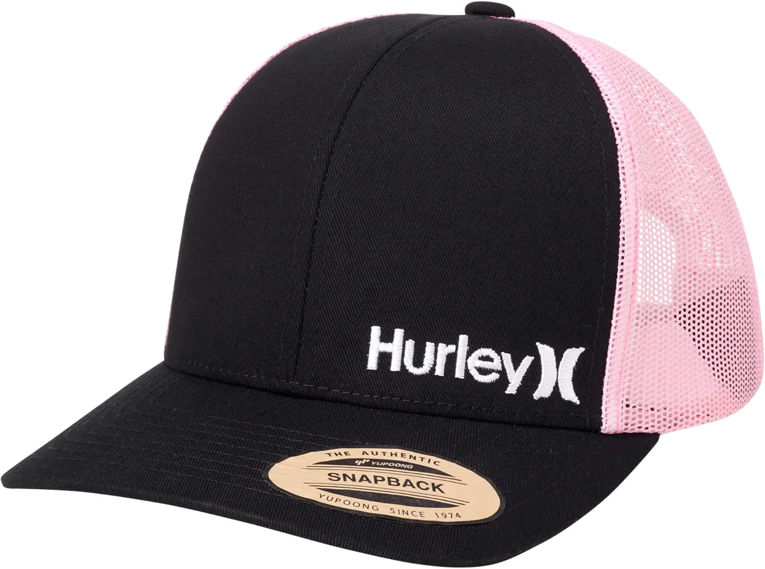 Hurley Men's Trucker Hat - Corp Snap Back Comfortable Curved Bill with Adjustable Snap Closure - Trucker Hats for Men
