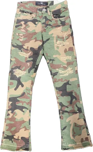 Jordan Craig - Kids Vintage Camo Stacked Jeans (JTF990RCB)