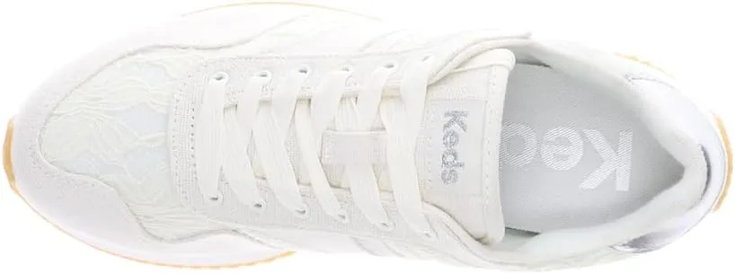 Keds Womens Rena Floral Lace Up Sneakers Shoes Casual - Off White