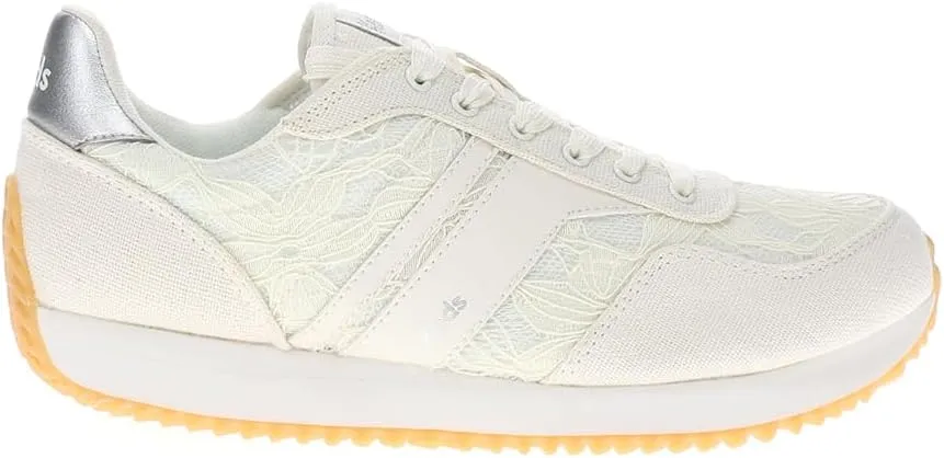 Keds Womens Rena Floral Lace Up Sneakers Shoes Casual - Off White