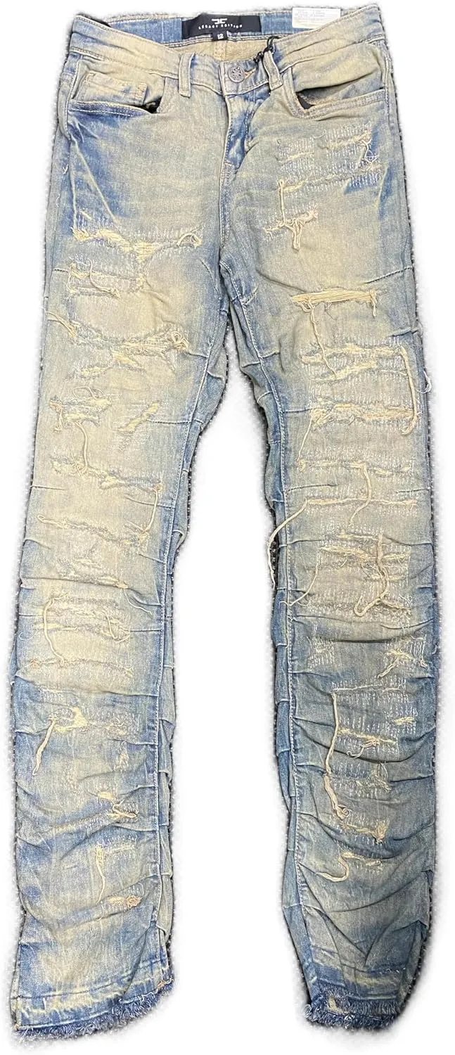 Kids Sunrise Stacked Jeans (JTF1157B)