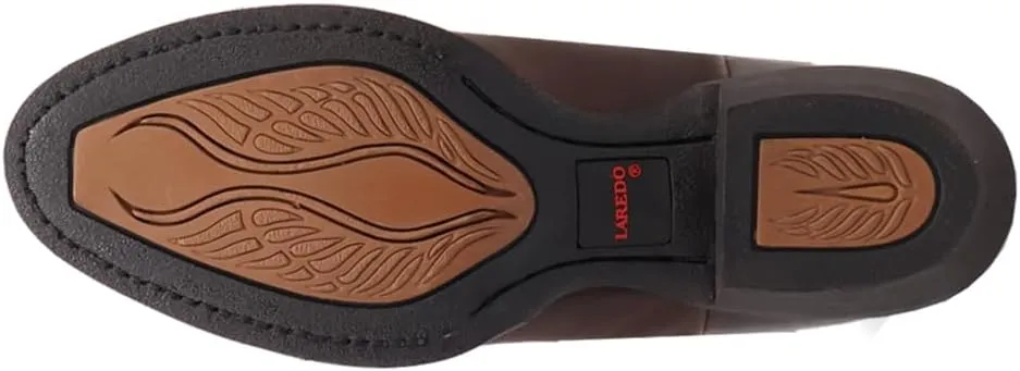 Laredo Womens Lazy River Round Toe Pull On Casual Boots Mid Calf Low Heel 1-2" - Brown
