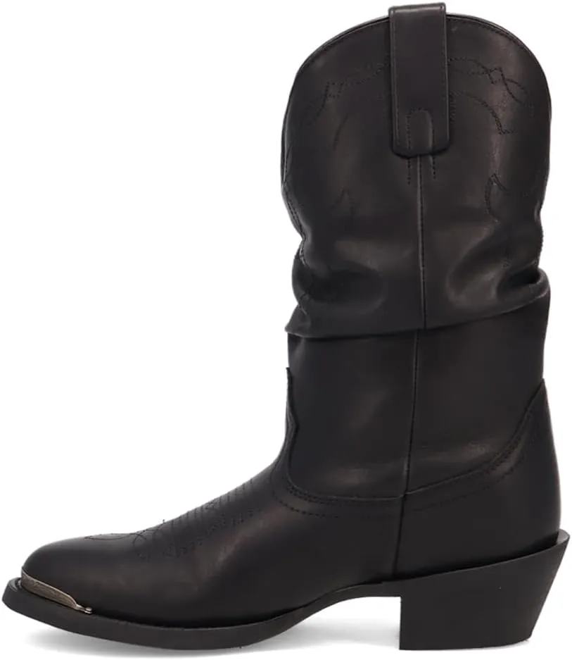 Laredo Womens Lazy River Round Toe Pull On Casual Boots Mid Calf Low Heel 1-2" - Brown