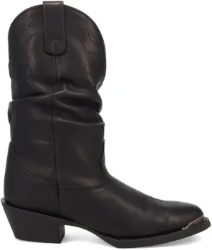 Laredo Womens Lazy River Round Toe Pull On Casual Boots Mid Calf Low Heel 1-2" - Brown