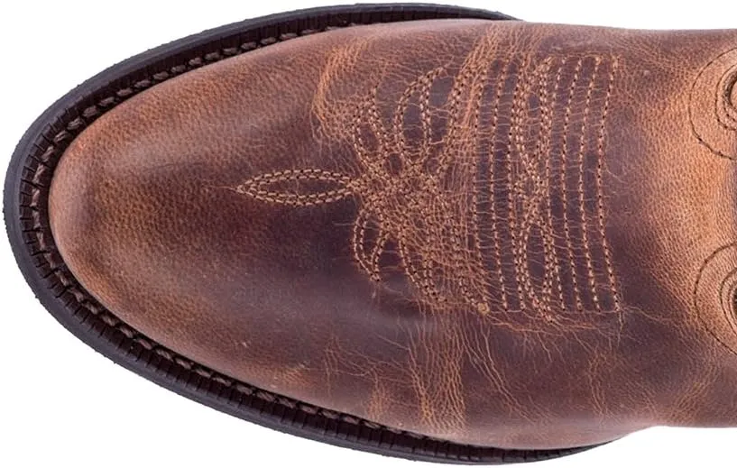 Laredo Womens Maddie Embroidered Round Toe Pull On Casual Boots Mid Calf Low Heel 1-2" - Black