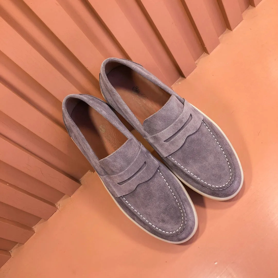LP RETRO SUMMER WALK LOAFERS MAUVE SUEDE