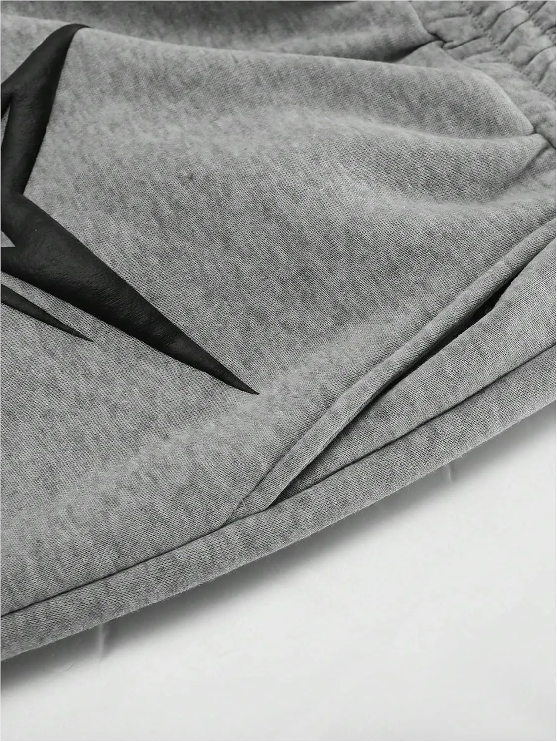 Men's 2 Piece Sweatsuit Long Sleeve Star Hoodie Pullover and Y2K Stacked Sweatpants Sets