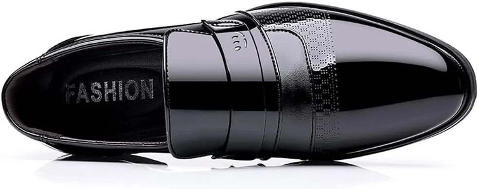 Men's Dress Shoes Casual Oxford Slip on Shoes Business Formal Tuxedo Shoes