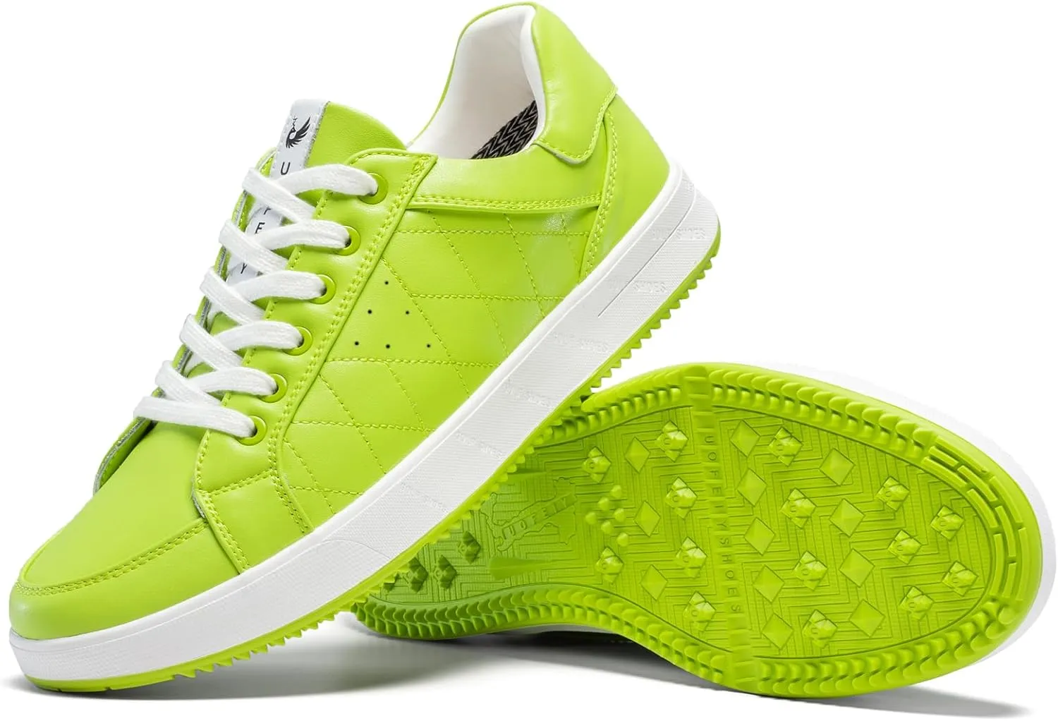 Men's Golf Shoes Professional Spikeless Leather Sneakers Low Top Lightweight Comfort Lace Up Walking Shoes for Male
