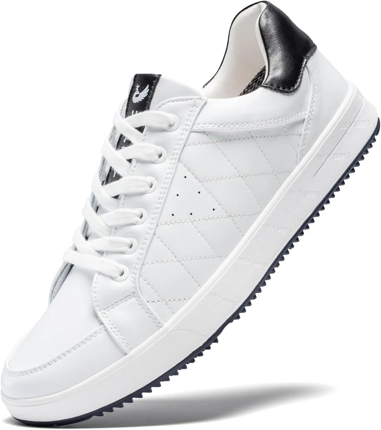 Men's Golf Shoes Professional Spikeless Leather Sneakers Low Top Lightweight Comfort Lace Up Walking Shoes for Male