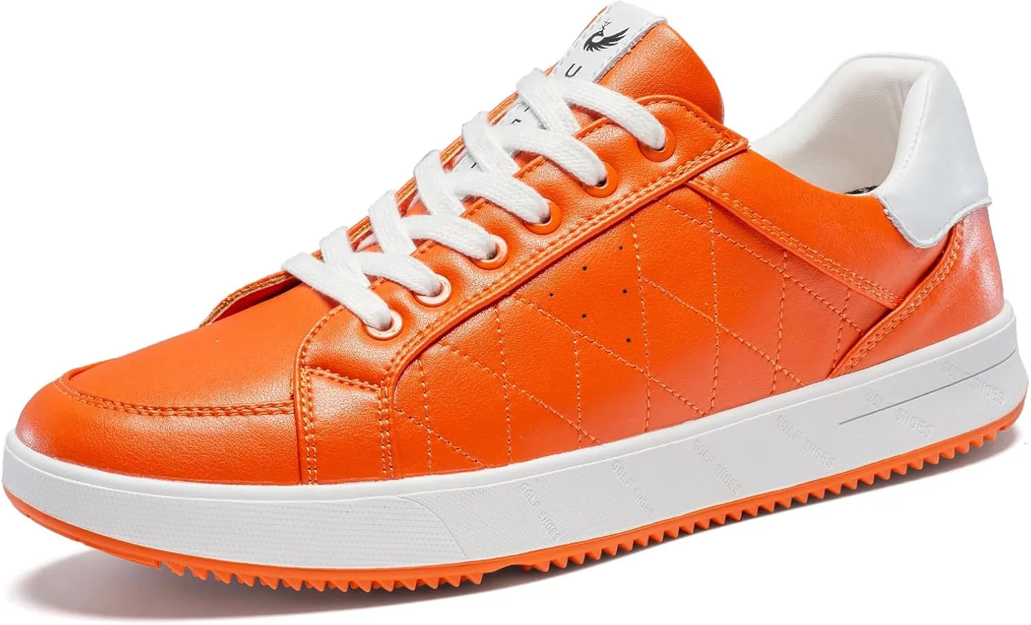 Men's Golf Shoes Professional Spikeless Leather Sneakers Low Top Lightweight Comfort Lace Up Walking Shoes for Male