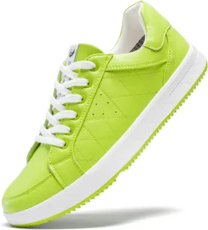 Men's Golf Shoes Professional Spikeless Leather Sneakers Low Top Lightweight Comfort Lace Up Walking Shoes for Male