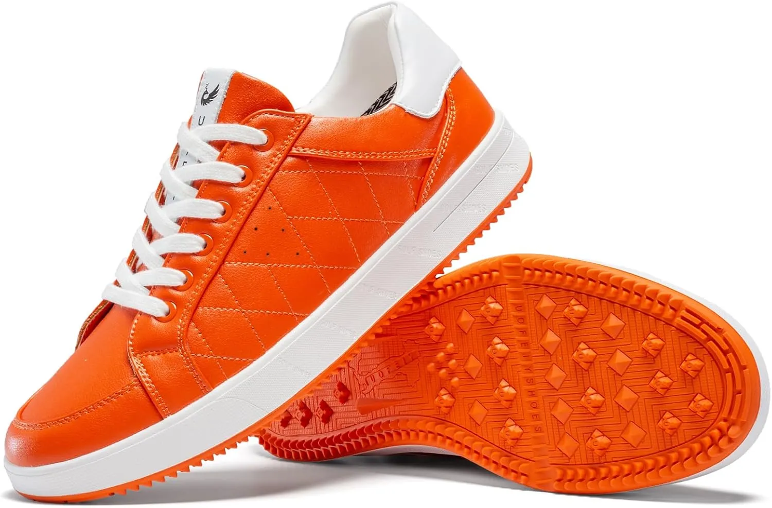 Men's Golf Shoes Professional Spikeless Leather Sneakers Low Top Lightweight Comfort Lace Up Walking Shoes for Male