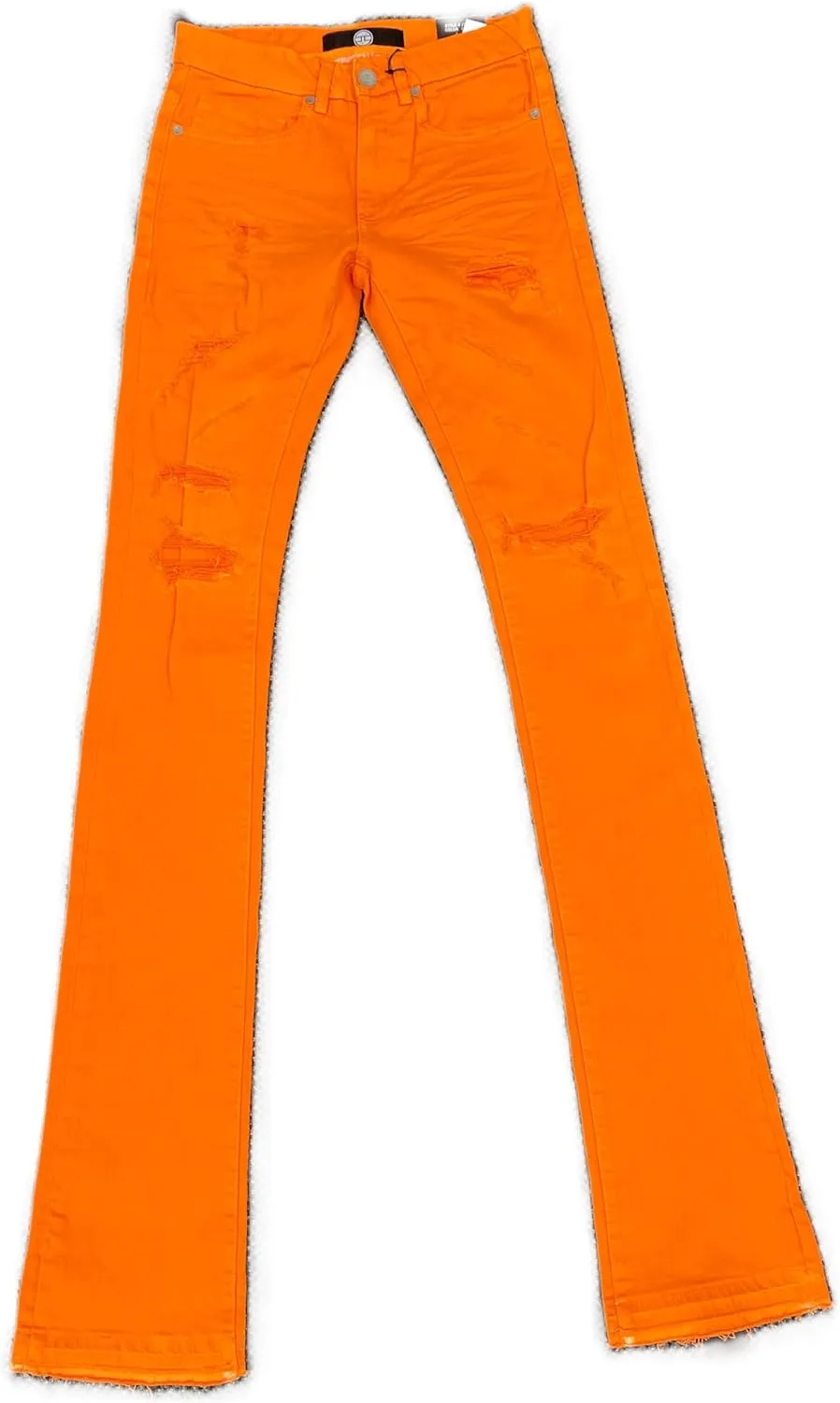 Mens Martin Stacked Orange Jeans