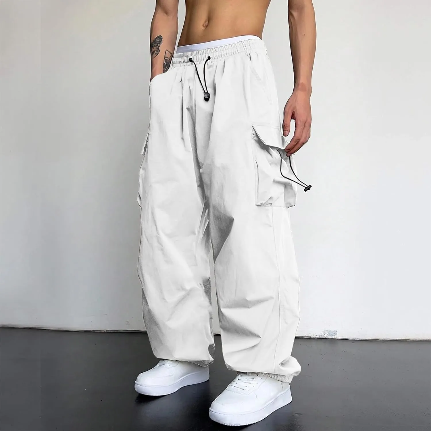 Mens Sweatpants with Pockets Jogger Plaid Slacks Public Shorts Thermal Slim Fit Body with Pockets Regular Fit Travel