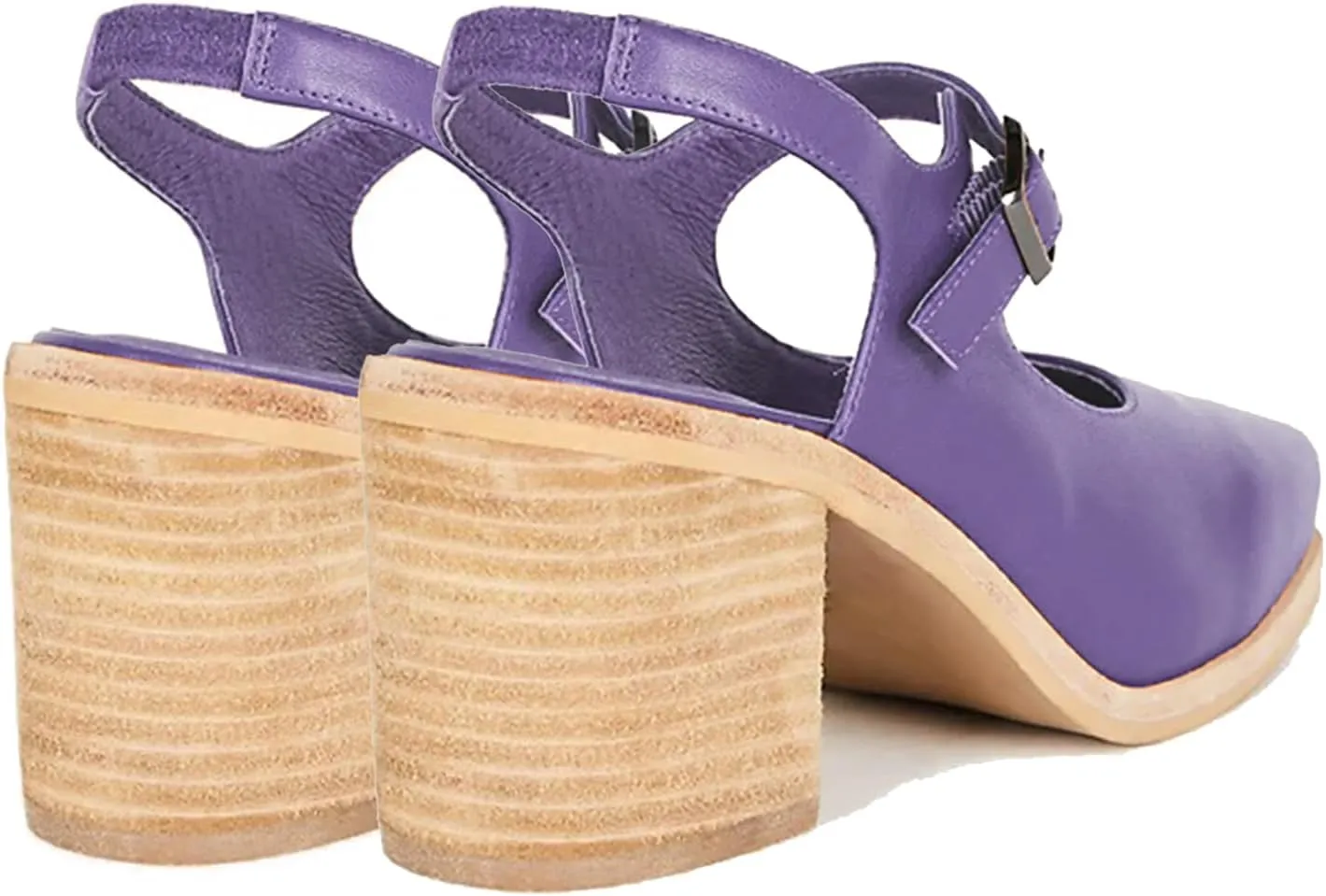 MOOMMO Women Block High Heel Slingback Mary Jane Pumps Platform Square Toe Ankle Buckle Strap Closed Toe Sandals 3 Inch Stacked Chunky Heel Dress Pumps Matte Retro Comfy Office Daily 4-11 M US