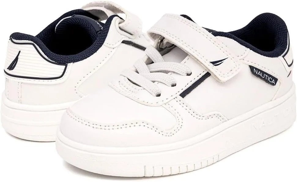 Nautica Kids Adjustable Strap Shoes | Comfortable Casual Sneakers for Boys and Girls, Toddlers & Little Kids