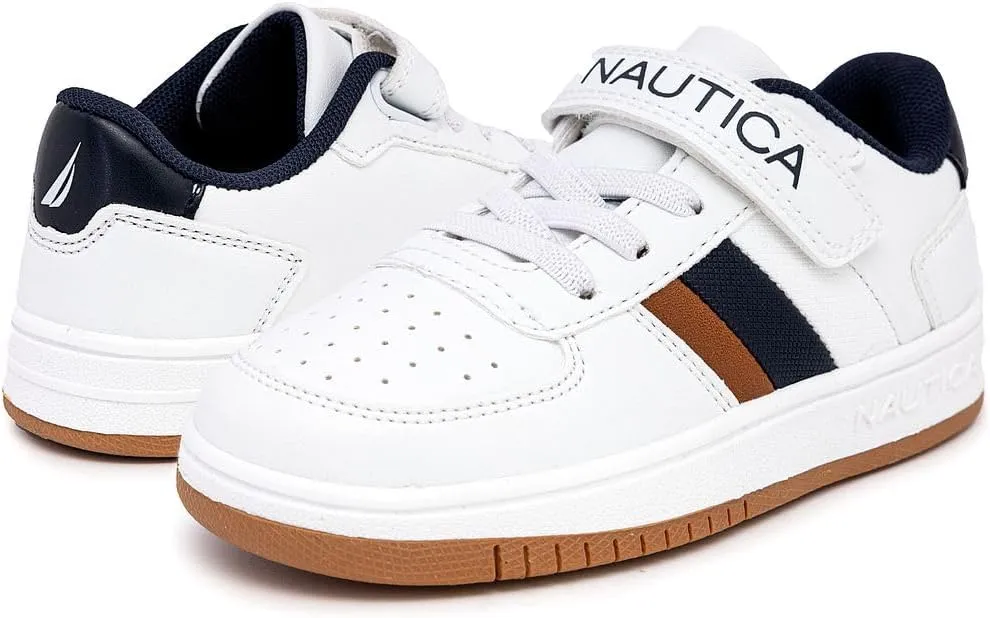 Nautica Kids Adjustable Strap Shoes | Comfortable Casual Sneakers for Boys and Girls, Toddlers & Little Kids