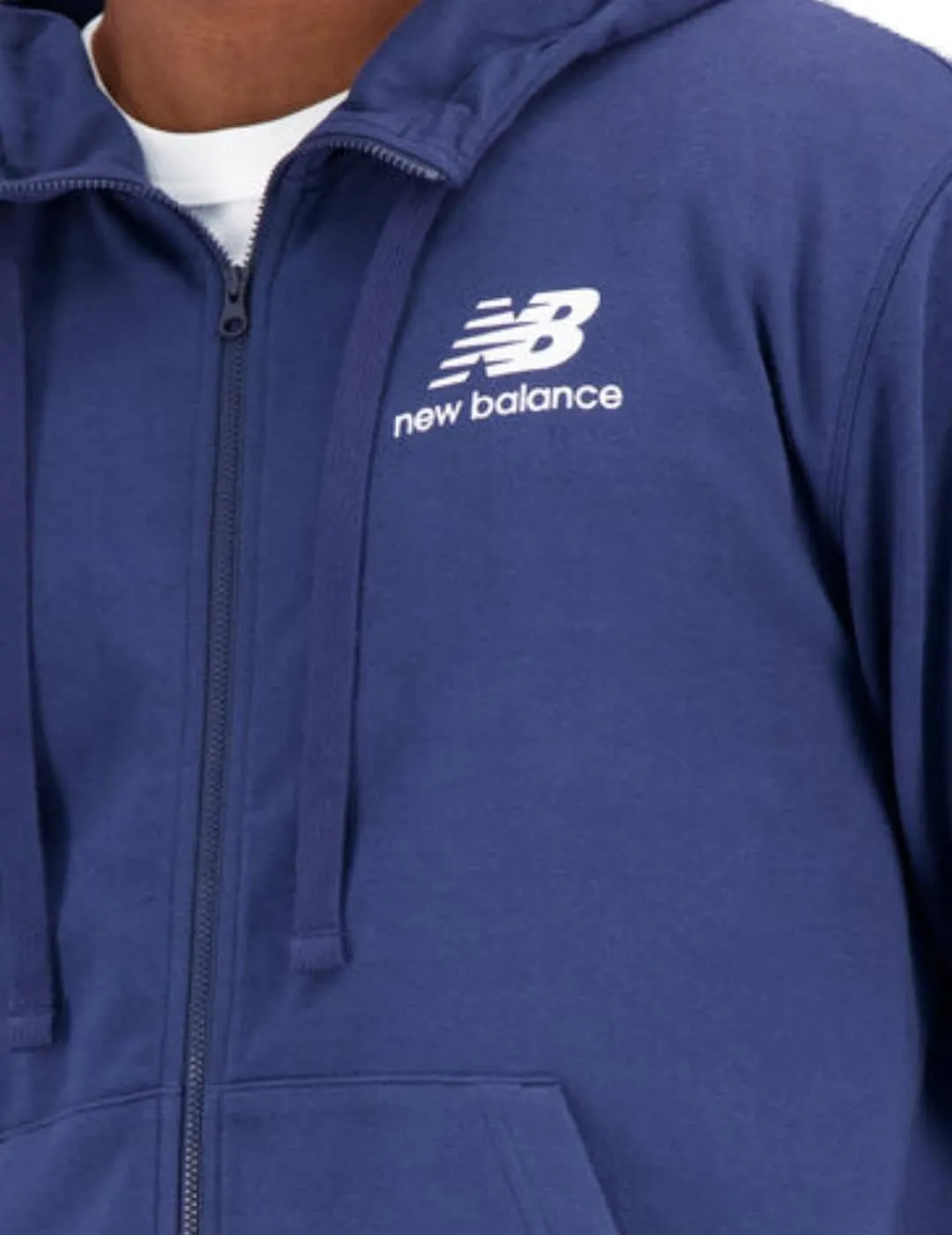New Balance Men's Essentials Stacked Logo French Terry Jacket