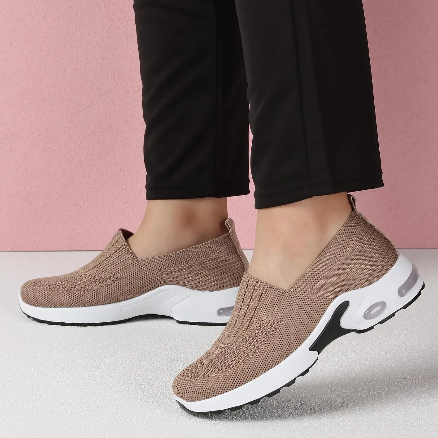Padgene Womens Sneakers Air Cushion Running Shoes Lightweight Tennis Walking Shoes Mesh Breathable Gym Work Fashion Sneakers Athletic Comfortable Casual