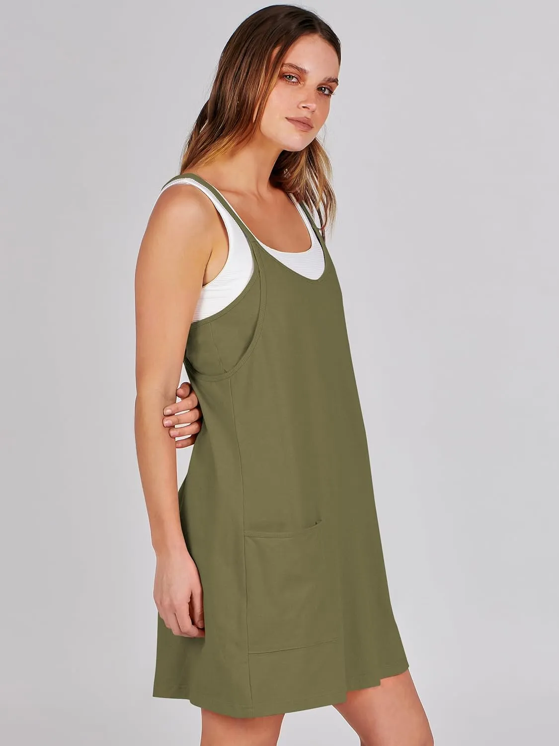 Prinbara Women Athletic Tennis Dress Summer Workout Sports Mini Romper Dress Built in Shapewear Shorts Sundress 2025 Outfits