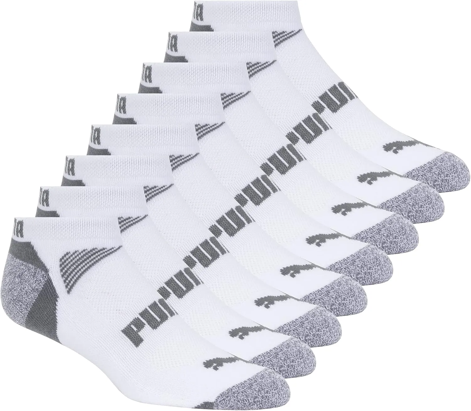 PUMA Men's 8 Pack Low Cut Socks