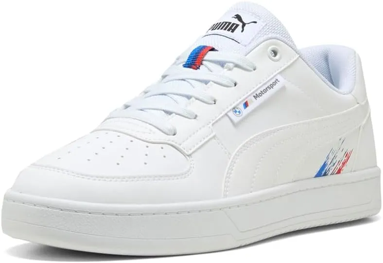PUMA Mens BMW Motorsport Caven 2.0 Lace Up Sneakers Shoes Casual - White